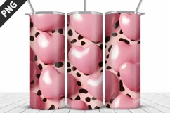 Valentines Love Skinny Tumbler PNG Wrap| Valentines Tumbler Product Image 4