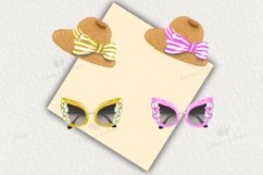 Summer Planner Stickers, Summer Accessories Clipart. Product Image 3