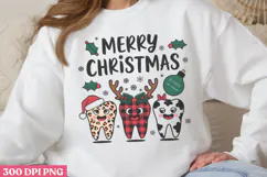 Merry Christmas PNG, Dental Sublimation PNG Product Image 3