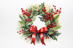 Winter Christmas Greenery Clipart PNG Product Image 3