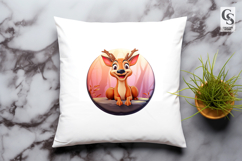 Adorable Baby Deer Forest Clipart Sublimation PNG Product Image 3
