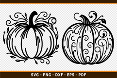Pumpkin line art SVG, Pumpkin Signs SVG, Thanksgiving SVG, Product Image 3