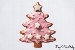 Pink Christmas Gingerbread Clipart Bundle PNG Product Image 4