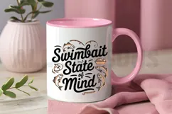 Swimbait State Of Mind Fishing Graphic With Boat And Fish Product Image 3