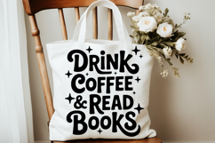 Drink Coffee And Read Books PNG and SVG 10 Colors/Variations Product Image 5