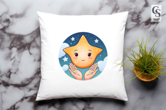 Cute Star Clipart Sublimation PNG Product Image 3