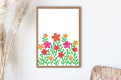 Colorful Garden Blooms Embroidery Design Product Image 2