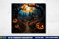 Halloween Tumbler Sublimation Wraps, Tumbler Halloween Product Image 3