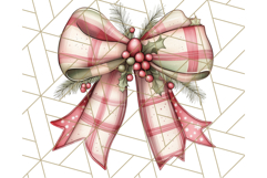 Muted Cozy Christmas Bows PNG Clipart, Winter Holiday Png Product Image 3