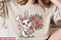 I love mommy PNG ,Cute Animals Mothers Day Clipart PNG Product Image 3