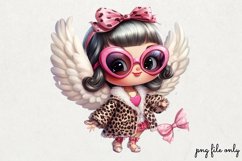 Lazy Pink Leopard girl for Clipart PNG Product Image 1