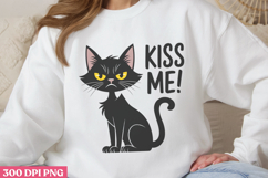 Kiss Me PNG, Funny Cat Jokes Sublimation PNG Product Image 3