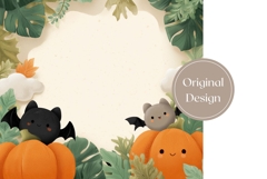 Cute Halloween Tumbler, Pumpkins Tumbler Sublimation Product Image 3