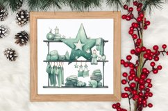 Mint Christmas Baby First Clipart, Christmas PNG Product Image 3
