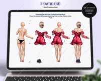 Fashion Girls Clipart, Summer BFF PNG Product Image 4