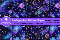 Holographic Pattern Paper JPG Product Image 1