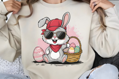 Hip Hop Bunny Easter Day Sublimation PNG Product Image 1