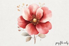 Wild flowers butterflies and dragonfly Clipart PNG Product Image 1