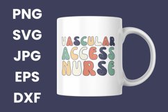 Retro Vascular Access Nurse, VAT Team, PICC Nurse SVG Product Image 3
