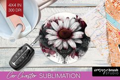 Dark Gothic Car Coaster - Victorian Gothic Coaster PNG Product Image 1