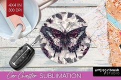 Dark Gothic Car Coaster - Victorian Gothic Coaster PNG Product Image 1