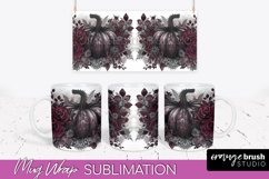 Gothic Halloween Mug Wrap - Dark Academia Mug Sublimation Product Image 1
