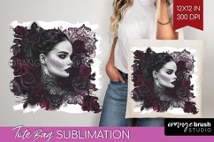 Dark Gothic Tote Bag - Victorian Gothic Tote Bag PNG Product Image 1