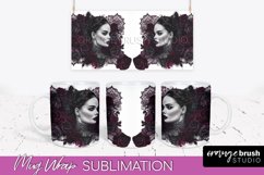 Gothic Halloween Mug Wrap - Dark Academia Mug Sublimation Product Image 1