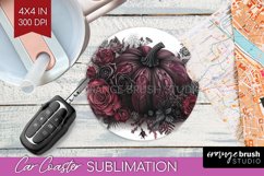 Dark Gothic Car Coaster - Victorian Gothic Coaster PNG Product Image 1