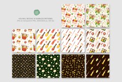 Makeup - watercolor seamless patterns, glam clipart Product Image 2