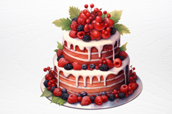 Christmas Cake Sublimation Clipart PNG Product Image 3