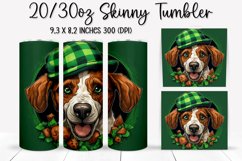 St. Patrick&#039;s Day DOG - Tumbler Sublimation Design Product Image 1