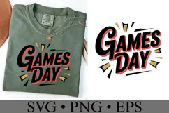 Games Day Svg | Sport Svg | Shirt Svg Product Image 1