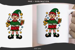 Christmas phrases png design for T-shirts Product Image 3