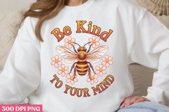Be kind to your mind PNG, Retro Positive Sublimation PNG Product Image 3