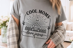 Cool Moms Love Jesus Svg, Christian Mom Svg, Bible Verse Svg Product Image 5