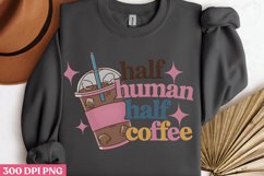 Half human half coffee PNG, Iced Coffee Sublimation PNG Product Image 3