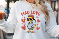 MAD LOVE PNG, Sarcastic Duck Sublimation PNG Product Image 3