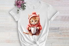 Christmas Animals Coffee Sublimation Clipart, Christmas PNG Product Image 3