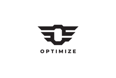 Optimize Letter O Wings Logo Design Vector Product Image 3