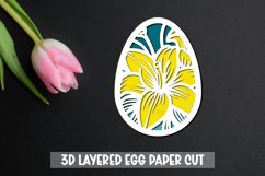 10 3D Easter Egg SVG I Paper cut SVG Design I Easter SVG Product Image 5