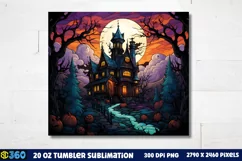 Halloween Tumbler Sublimation Wraps, Tumbler Halloween Product Image 3