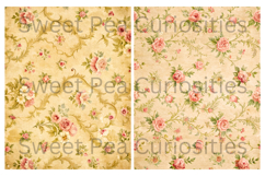 Sepia, Flowers, Grunge, Papers, Junk Journal Product Image 3