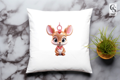 Cute Deer Clipart Sublimation PNG Product Image 3