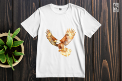 Flying Bald Eagle Illustration Clipart Sublimation PNG Product Image 3
