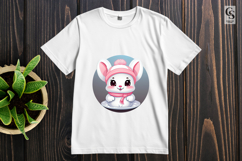 Cute Winter Bunny Clipart Sublimation PNG Product Image 3