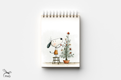 Cute Dog digital paper, background clipart Product Image 3