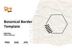 Botanical Border Template Product Image 1