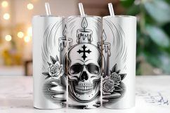 Halloween Skull Tumbler Wrap | Sublimation | Tumblers Product Image 1