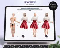 Fancy Besties Clipart, Short Dresses Product Image 4